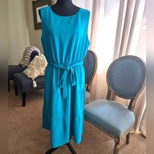 Turqouise sleeveless dress